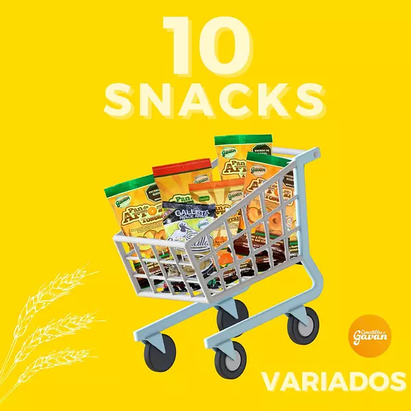 10 Snacks Variados - De Exportación, Normal, Integral Y Pica