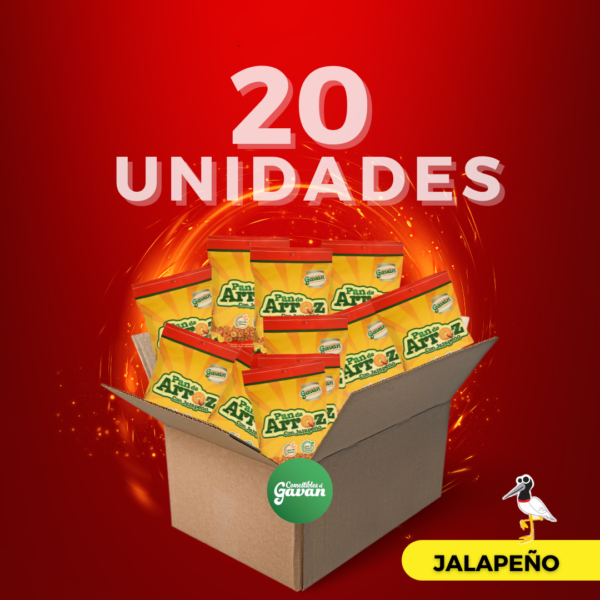20 PAN DE ARROZ PICANTE 65gr