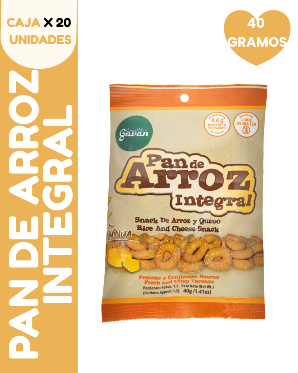 20 PAN DE ARROZ INTEGRAL